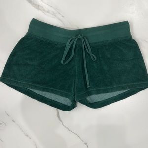 Hard Tail Forever Low- Rise Green Terry Junior Short